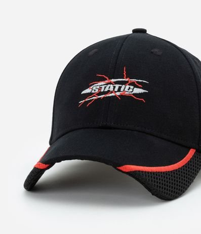 Gorra en Sarga con Estampa Bordada Lettering 4