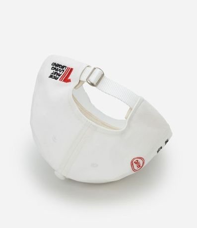 Gorra en Sarga con Estampa Bordada Lettering 9