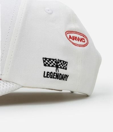 Gorra en Sarga con Estampa Bordada Lettering 11