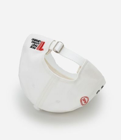 Gorra en Sarga con Estampa Bordada Lettering 3