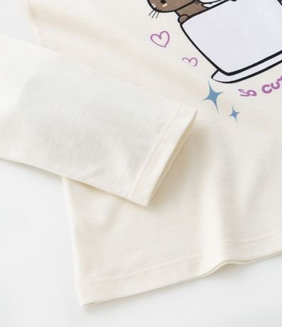 Remera Infantil con Estampa Gatitos Meow - Talle 5 a 14 años 4