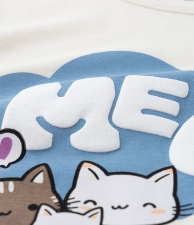 Remera Infantil con Estampa Gatitos Meow - Talle 5 a 14 años 5