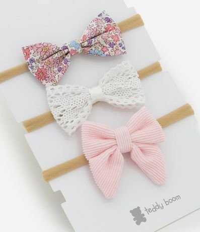 Kit 03 Faixas para el pelo Infantil con Lacitos - Talle único 2