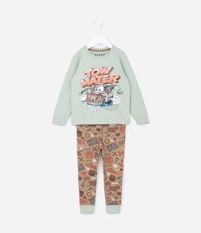 Pijama Infantil en Algodón con Estampa Cars - Talle 2 a 6 años 1