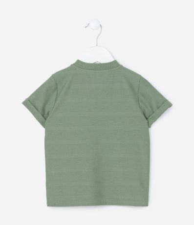 Remera Infantil Texturizada con Cuello Henley - Talle 1 a 6 años 2