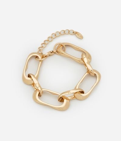 Pulsera de Metal con Eslabones Orgánicos 1