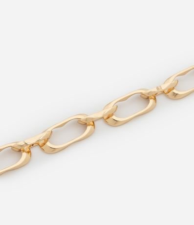 Pulsera de Metal con Eslabones Orgánicos 2