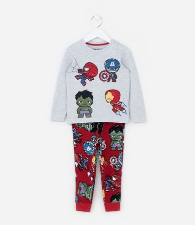 Pijama Infantil con Estampa Mini Heroes Marvel - Talle 2 a 6 años