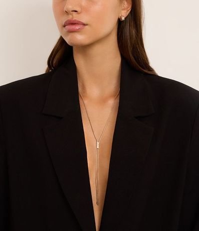 Conjunto de Collar y Corbata Serpiente con Caravana Aro y Strass