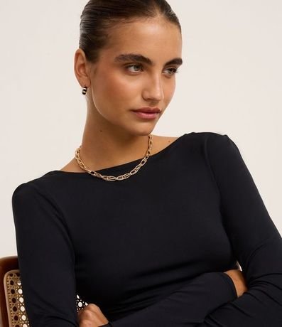 Conjunto de Collar Corto de Eslabones Duplos y Caravana Aro con Gajos Esmaltados