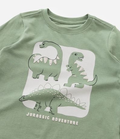 Remera Infantil con Estampa de Dinos 3D - Talle 1 a 6 años 4
