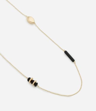 Collar Largo con Abalorios en Resina