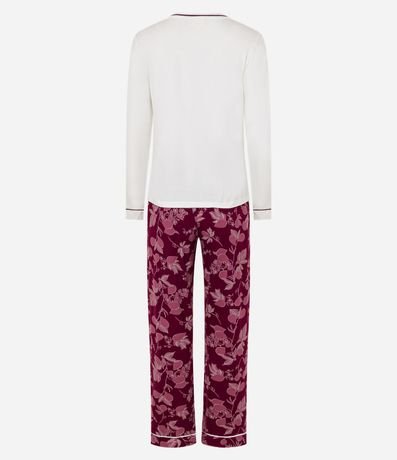 Pijama Largo en Viscosa con Estampa de Higos 6