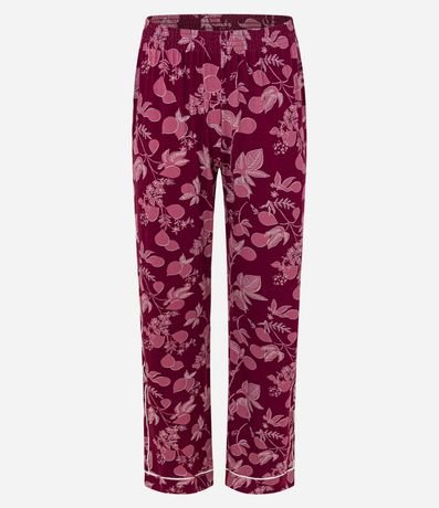 Pijama Largo en Viscosa con Estampa de Higos 7
