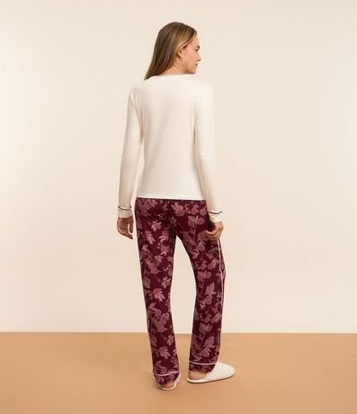 Pijama Largo en Viscosa con Estampa de Higos 2