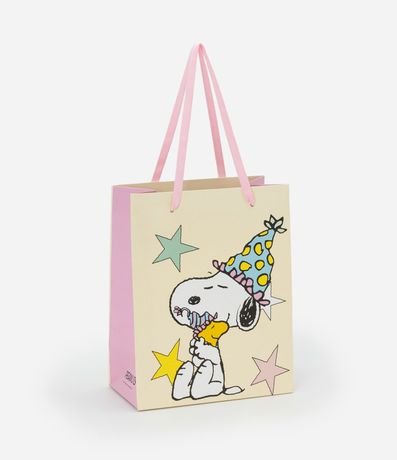 Embalaje de Regalo Pequeña con Estampa de Snoopy Aniversário