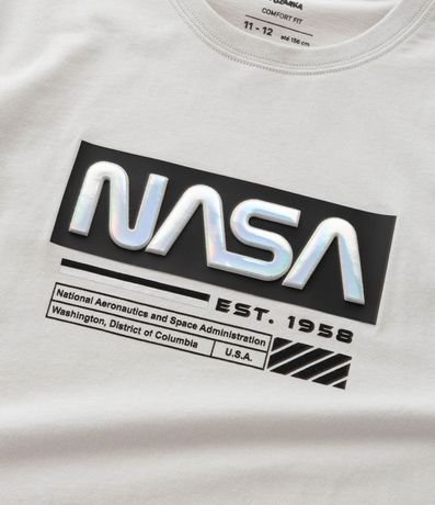 Remera Infantil con Estampa Relieve Holográfico NASA - Talle 5 a 14 años 5