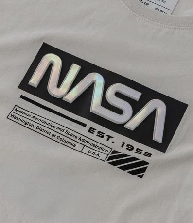 Remera Infantil con Estampa Relieve Holográfico NASA - Talle 5 a 14 años 5