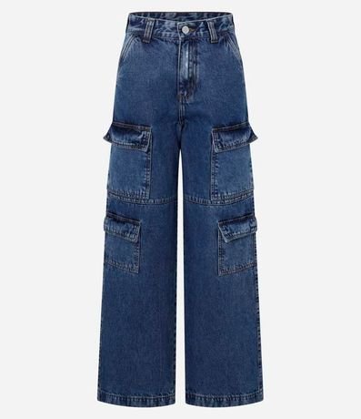 Pantalón años 90 en Jeans con Bolsillo Cargo 6