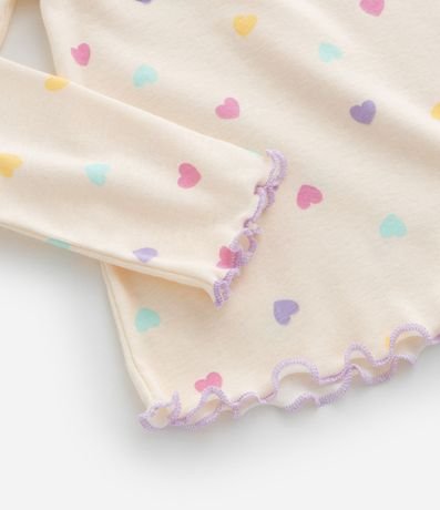 Pijama Infantil en Rib con Estampa Carita Tierna - Talle 1 a 4 años 5