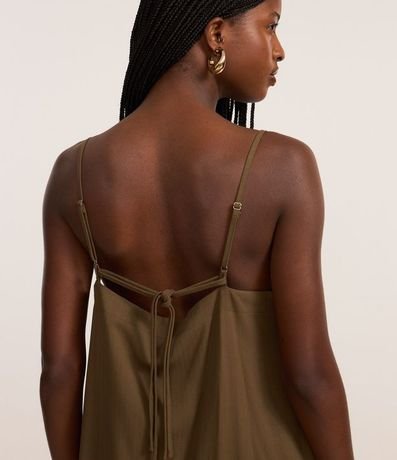 Vestido Corto en Viscosa con Lazo en los Breteles 4