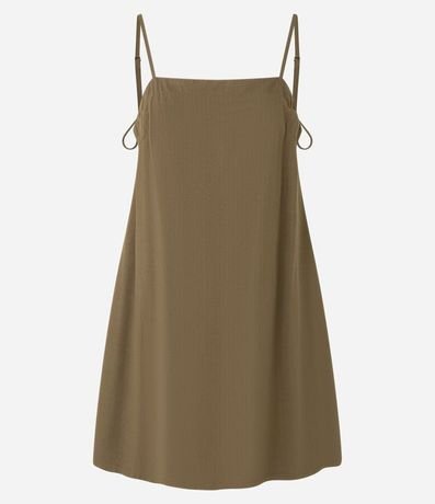 Vestido Corto en Viscosa con Lazo en los Breteles 5