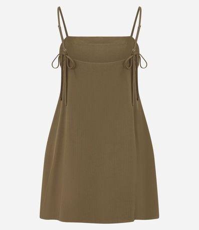 Vestido Corto en Viscosa con Lazo en los Breteles 6