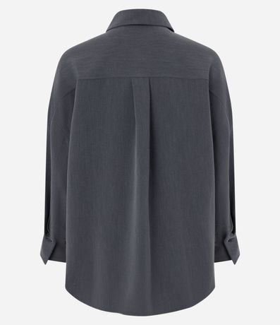Camisa Oversized Sastrería con Puño Largo 7