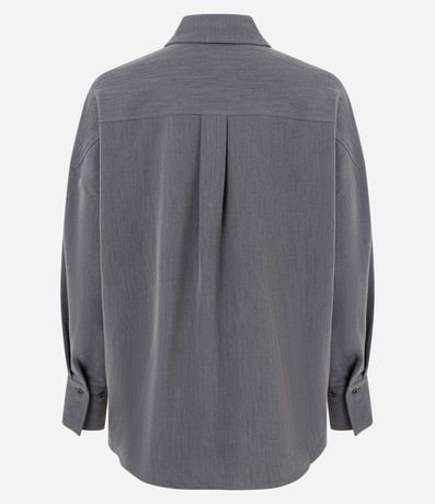 Camisa Oversized Sastrería con Puño Largo 8