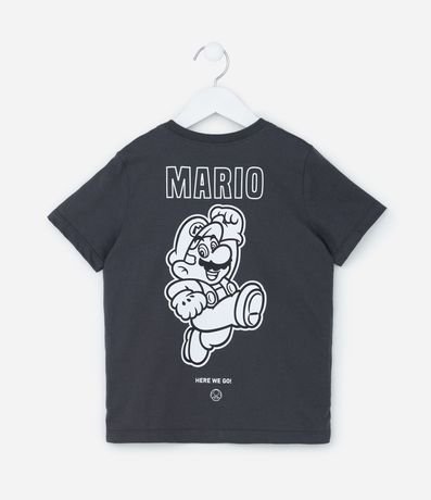 Remera Infantil con Estampa Frente y Verso Mario - Talle 3 a 10 años 2
