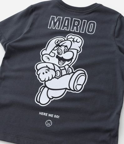 Remera Infantil con Estampa Frente y Verso Mario - Talle 3 a 10 años 5