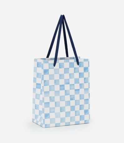 Embalaje de Regalo Pequeña con Estampa de Cuadros