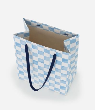 Embalaje de Regalo Pequeña con Estampa de Cuadros 3