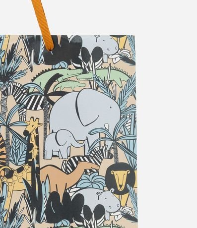Embalaje de Regalo Mediana con Estampa de Safari 2