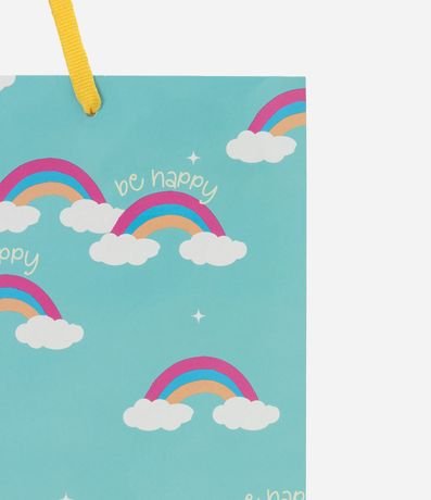 Bolsita de Regalo Mediana con Estampa Arcoiris y Nuvens 2