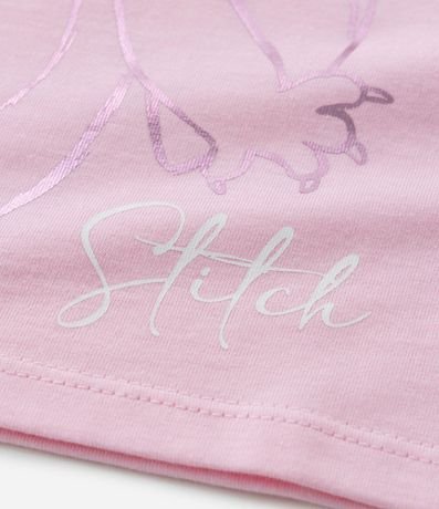 Pijama Infantil con Estampa de Stitch en Foil - Talle 5 a 14 años 5