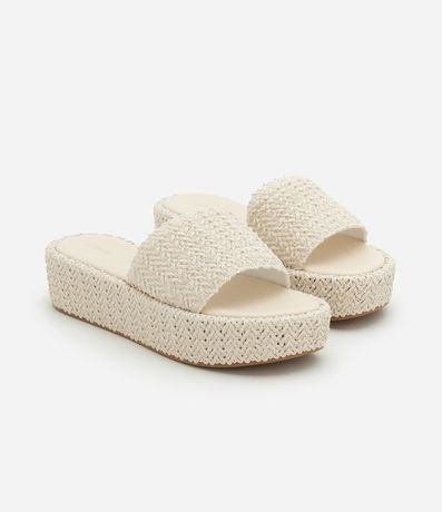 Sandalia Flatform con Superficie Trenzada 2