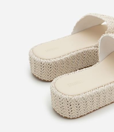 Sandalia Flatform con Superficie Trenzada 3