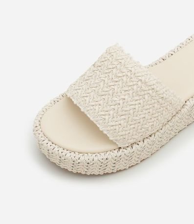 Sandalia Flatform con Superficie Trenzada 5