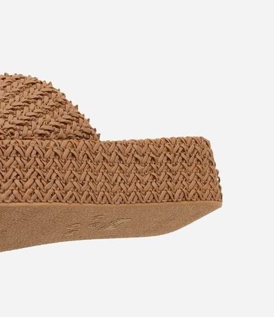 Sandalia Flatform con Superficie Trenzada 4
