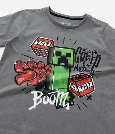 Pijama Infantil en Algodón con Estampa Minecraft - Talle 6 a 14 años 11