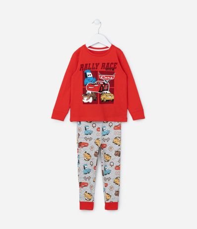Pijama Infantil en Rib con Coches - Talle 2 a 6 años