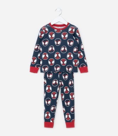 Pijama Infantil en Rib con Estampa Spidey - Talle 2 a 6 años