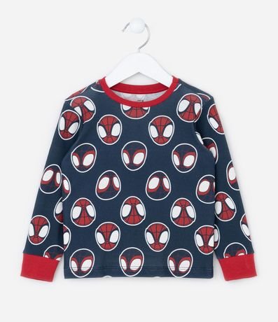 Pijama Infantil en Rib con Estampa Spidey - Talle 2 a 6 años 2