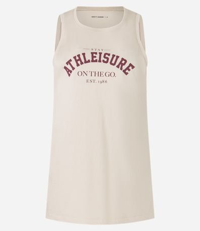 Musculosa Deportiva Oversized en Algodón con Estampa Athleisure 4