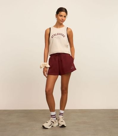 Musculosa Deportiva Oversized en Algodón con Estampa Athleisure 3