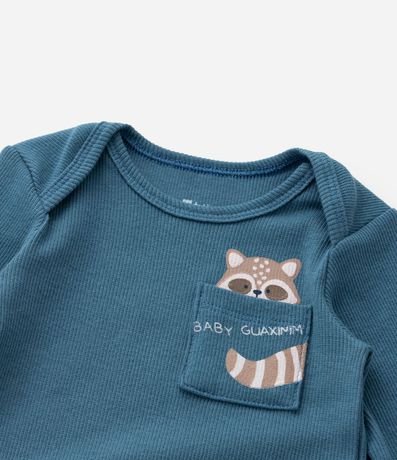 Body Infantil en Rib con Pequeño Bolsillo Estampado - Talle 0 a 18 meses 6