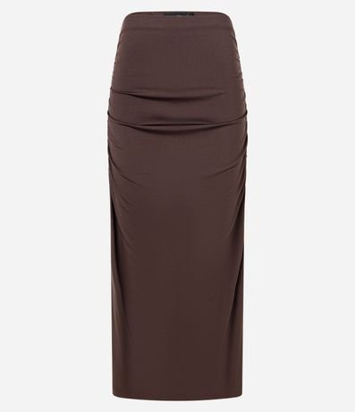 Pollera New Midi con Frunzidos y Fenda 7