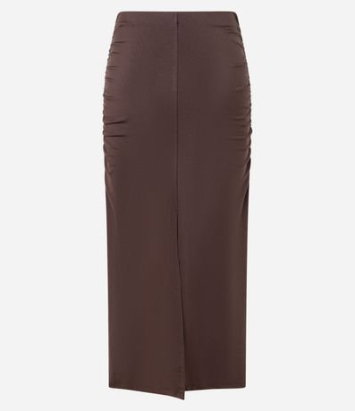 Pollera New Midi con Frunzidos y Fenda 8