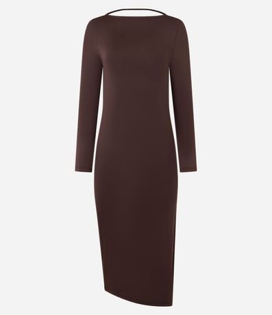 Vestido New Midi en Malla con Escote Degagê en la Espalda 6